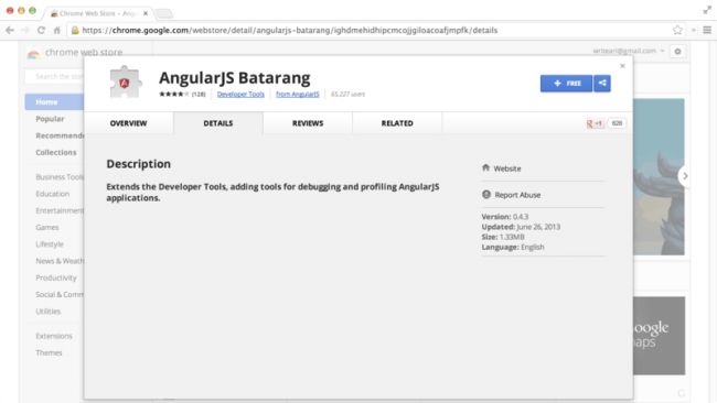 AngularJS Batarang in Chrome Web Store